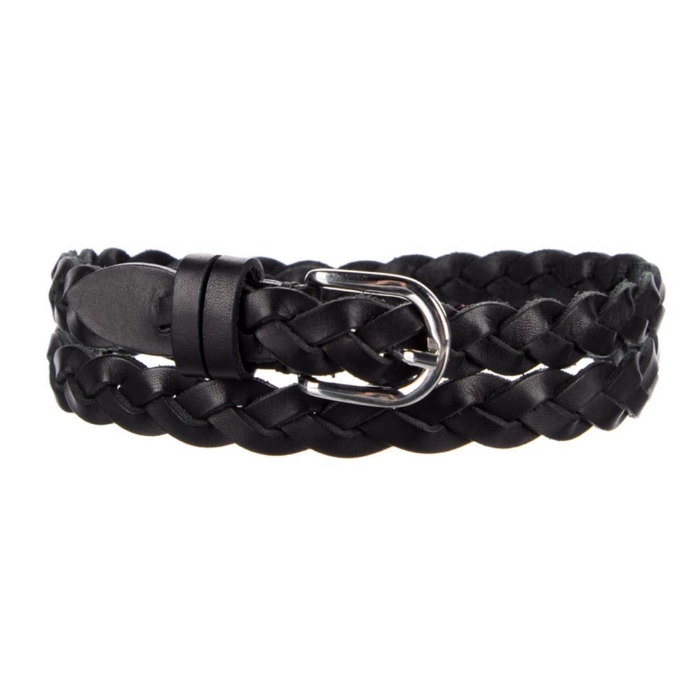 NWOT Isabel Marant skinny braided black belt